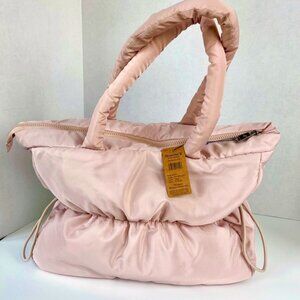 Pink Puffy Soft Tote Bag, Duffle Bag, Overnight Bag, Carry On NWT
